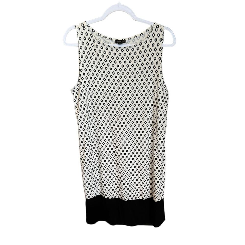 J. Jill Wearever Sleeveless Contrasting Knit Dress - Size Medium - Picture 2 of 9